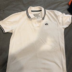 Alpha industries White polo size L